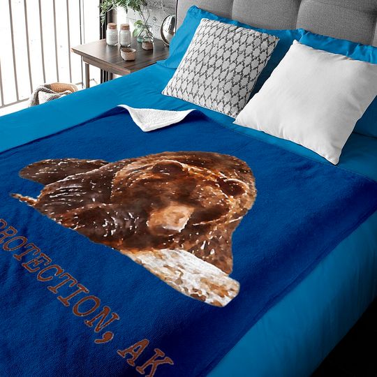 Discover Port Protection Brown Grizzly Bear In Snow Alaska Pacific NW Baby Blankets Hoodies