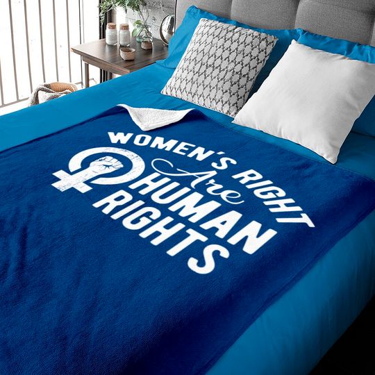 Women's rights are human rights Baby Blankets
