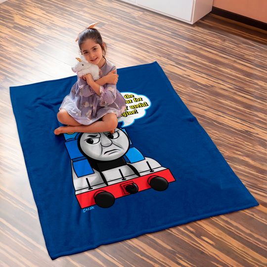 "Blue is the only colour" Thomas - Thomas Tank Engine - Baby Blankets
