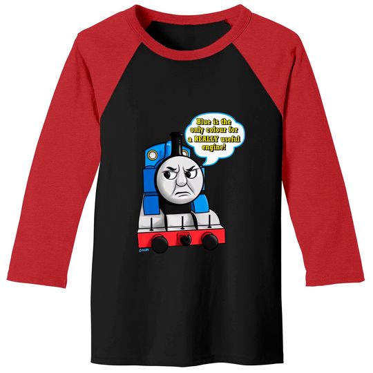 Discover "Blue is the only colour" Thomas - Thomas Tank Engine - Baseball Tees