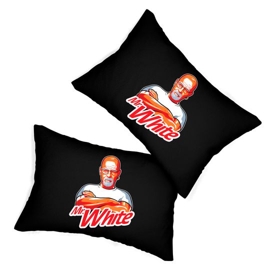 Mr. White on a dark Lumbar Pillow - Breaking Bad - Lumbar Pillows