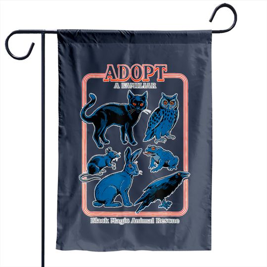 Discover Adopt A Familiar Creepy Animal Haloween Garden Flags