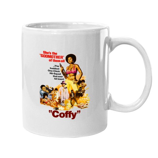 Mugs Coffy Pam Grier B-Movie Foxy Brown Retro VIntage Tarantino Faster Pussycat Sexploitation Exploitation Cult Movie