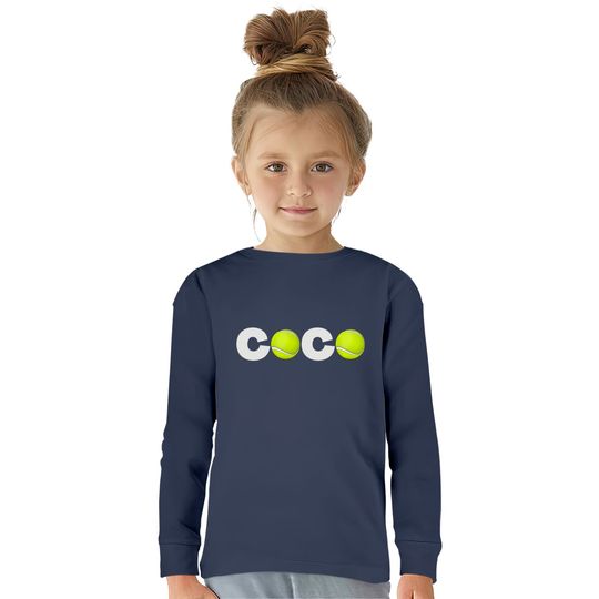 Coco Gauff Call Me Coco  Kids Long Sleeve T-Shirts