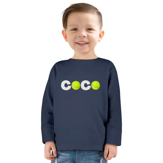Coco Gauff Call Me Coco  Kids Long Sleeve T-Shirts