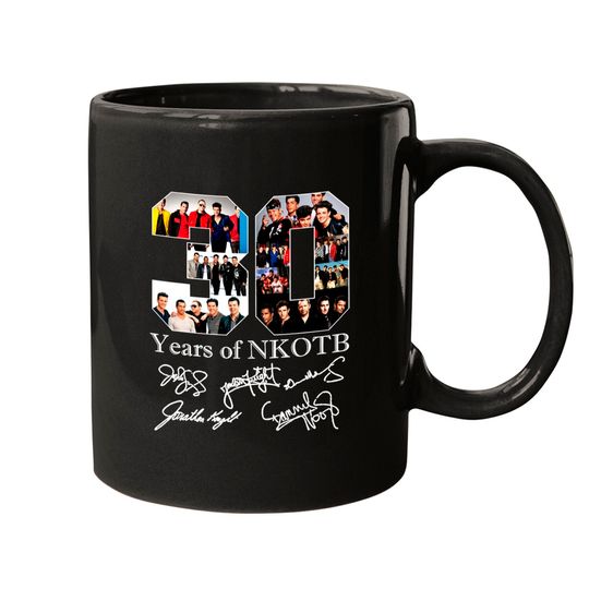 Discover 30 Years of NKOT Block Relaxed, NK on The Block Vintage Style Mugs, Mixtape Tour 2022 Mugs, NKOT Block Band Mugs, NKOT Block Concert Mugs