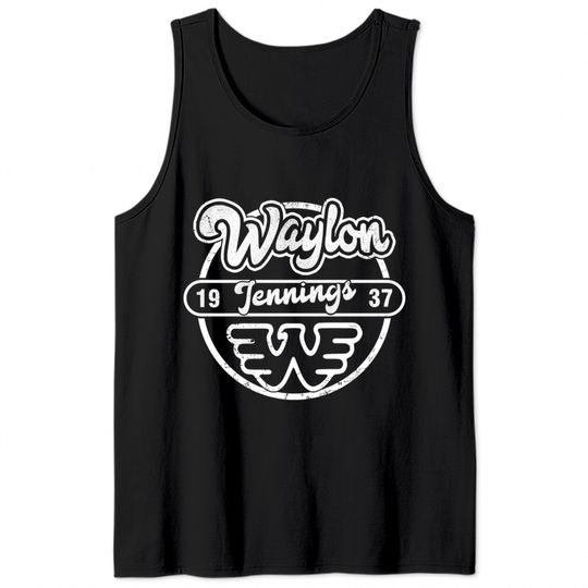 waylon jennings - Waylon Jennings - Tank Tops
