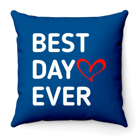 Best Day Ever Throw Pillow, Disney Family Throw Pillows, Disney