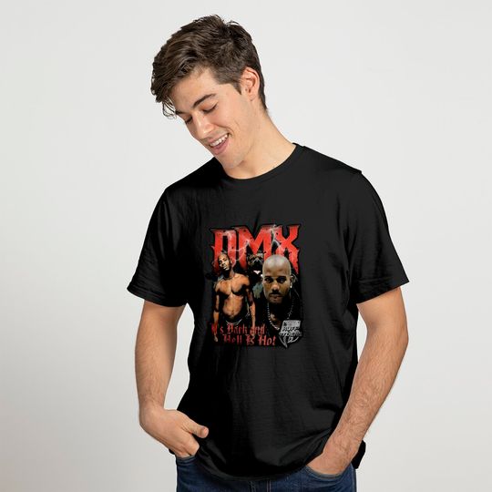 DMX T-Shirt Gift Men Women Unisex S-5XL, DMX Shirt Fan Gift, DMX It's Dark And Hell Is Hot Shirt, Music Shirt, Rap Shirt, Hip Hop Shirt