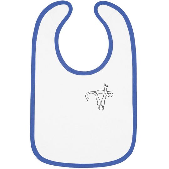 Middle Finger Uterus-TShirt Pro ChoiceTee LGBTQ Bibs