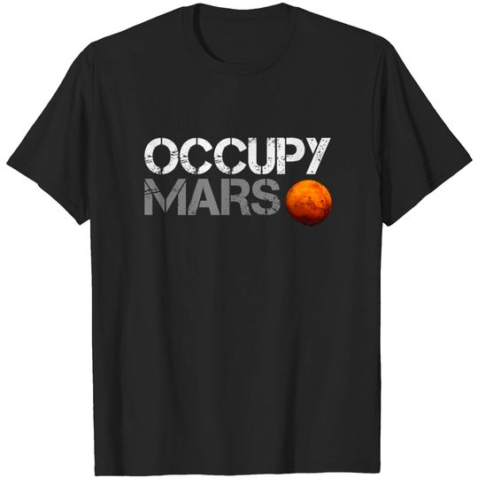 elon musk occupy mars T-shirt