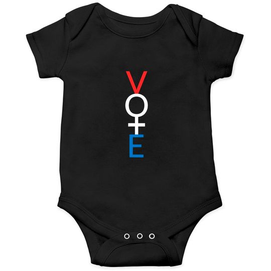 Feminist Vote Onesie Red White Blue Voting Election Gift Onesies