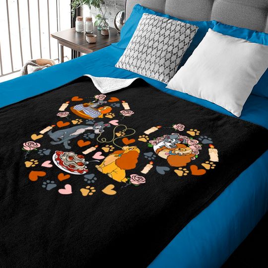 Lady and the Tramp Baby Blankets, Disney dog mom Baby Blanket