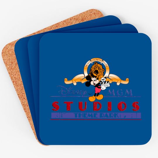 Disney MGM Coaster, Vintage Style MGM Studios Coasters