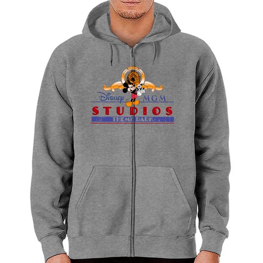 Disney MGM Shirt, Vintage Style MGM Studios Zip Hoodies