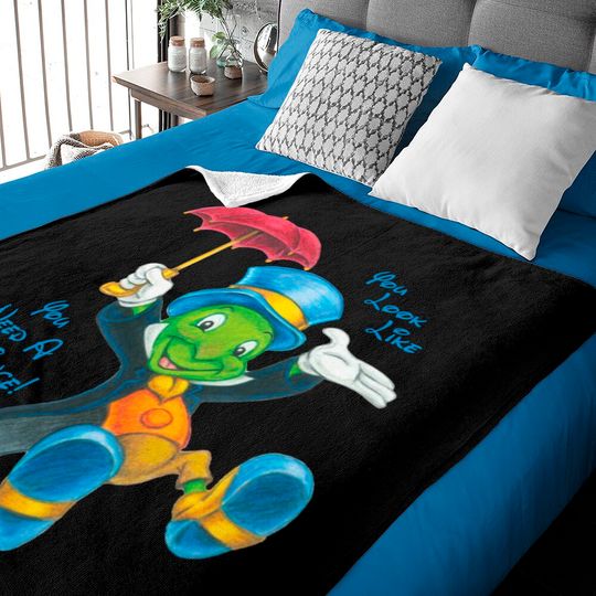 Jiminy Cricket Thinks, "You Look Like You Could Use A Conscience!" - Jiminy Cricket - Baby Blankets