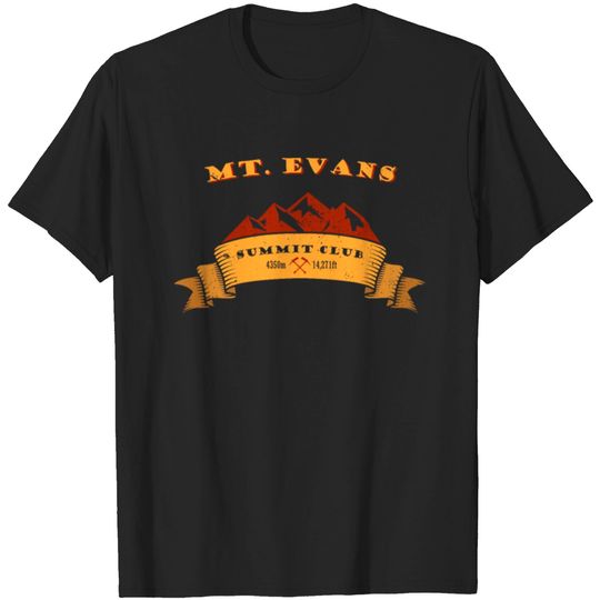 Discover Mount Evans Summit Club Mountaineer Gift T-shirt
