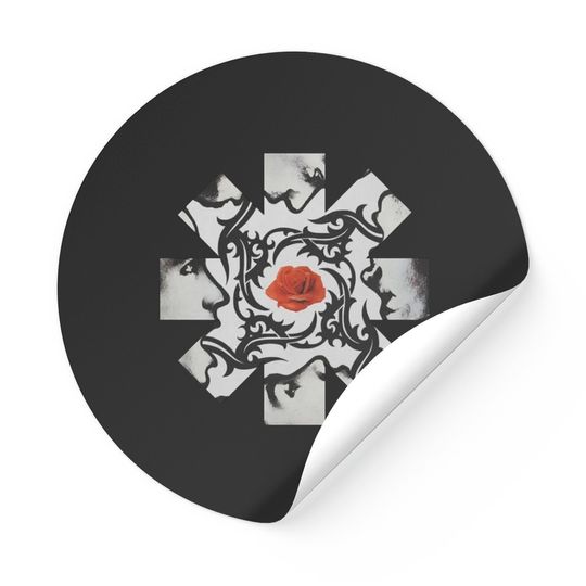 Red Hot Chilli Peppers Rose Stickers, red hot chili peppers, chili, peppers