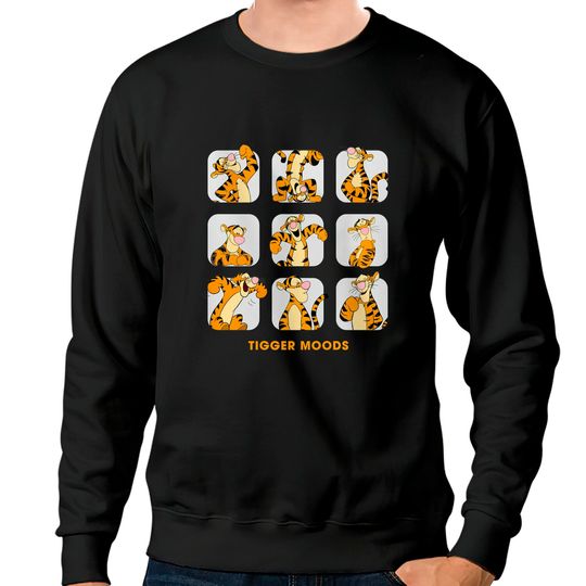 Disney Tigger Moods Cute Face Winnie The Pooh Unisex Gift Sweatshirts