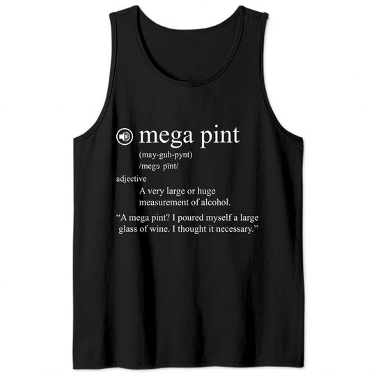 Mega Pint Tank Tops, Funny Johnny Depp Tank Tops