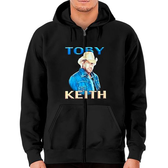 Toby Keith Zip Hoodies