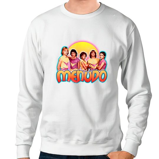 Menudo - Yellow Purple distressed - Menudo Boyband Yellow Purple Distressed - Sweatshirts