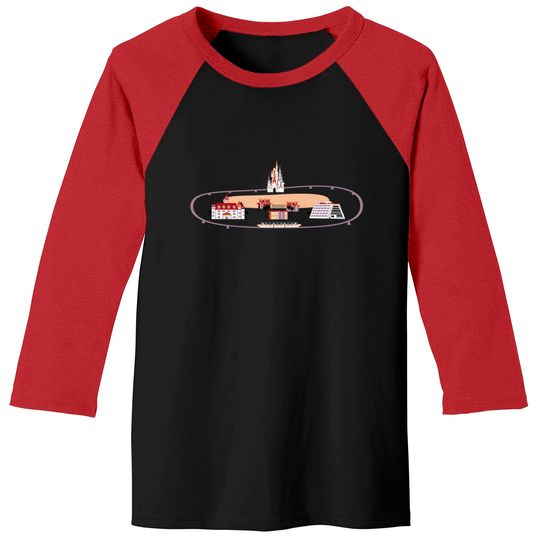 The Monorail Loop - Disney - Baseball Tees