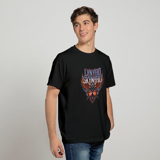 Lynyrd Skynyrd Eagle Guitars Men's T-Shirt Black