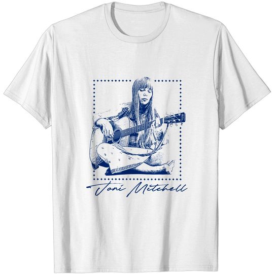 Joni Mitchell / Retro 1970s Style Fan Art Design - Joni Mitchell - T-Shirt