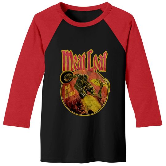 VINTAGE MEATLOAF BAT OUT OF HELL - Meatloaf - Baseball Tees