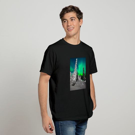 Northern Lights, Aurora Borealis Arctic Winter Alaska Classic T-Shirt