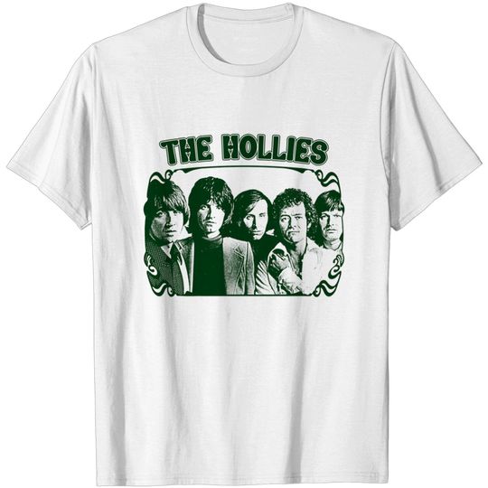 Discover The Hollies // Vintage Style Retro Fan Art - The Hollies - T-Shirt