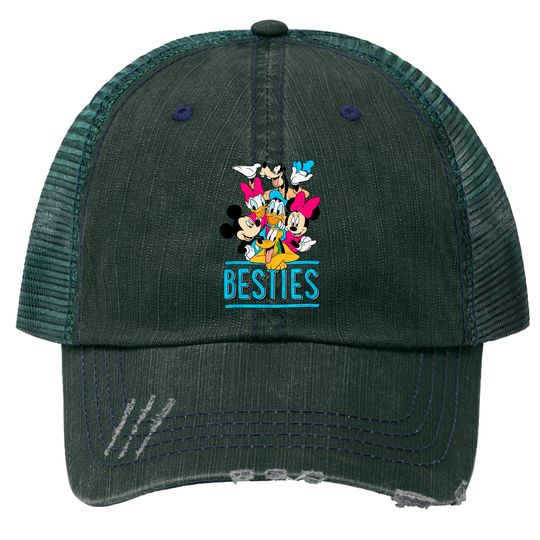 Disney Mickey Group Besties Trucker Hats, Disney Characters Trucker Hat, Matching Trucker Hat, Disney World Trucker Hat, Disneyland Trucker Hat