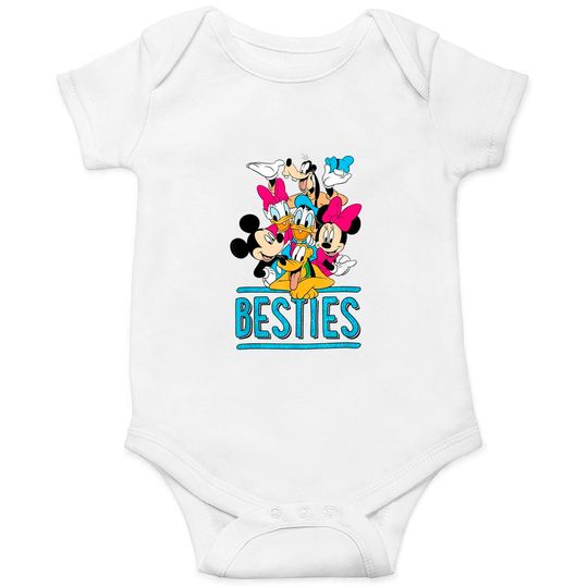 Disney Mickey Group Besties Onesies, Disney Characters Onesie, Matching Onesie, Disney World Onesie, Disneyland Onesie
