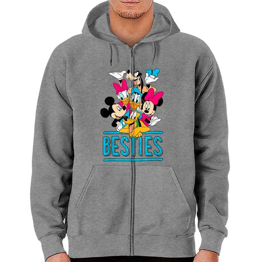 Disney Mickey Group Besties Zip Hoodies, Disney Characters Shirt, Matching Shirt, Disney World Shirt, Disneyland Shirt