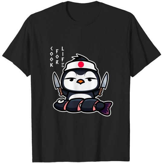 Discover Japanese Penguin Cook T-shirt