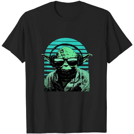 Discover Yoda Headphones T-shirt