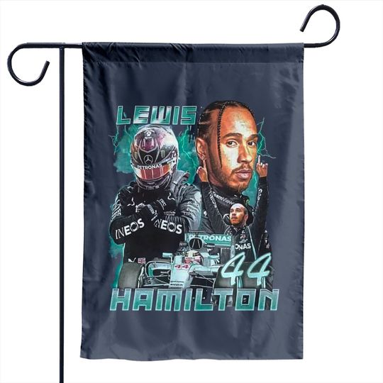 Lewis Hamilton Mercedes Petronas 90s Vintage Bootleg Unisex Rap Garden Flags