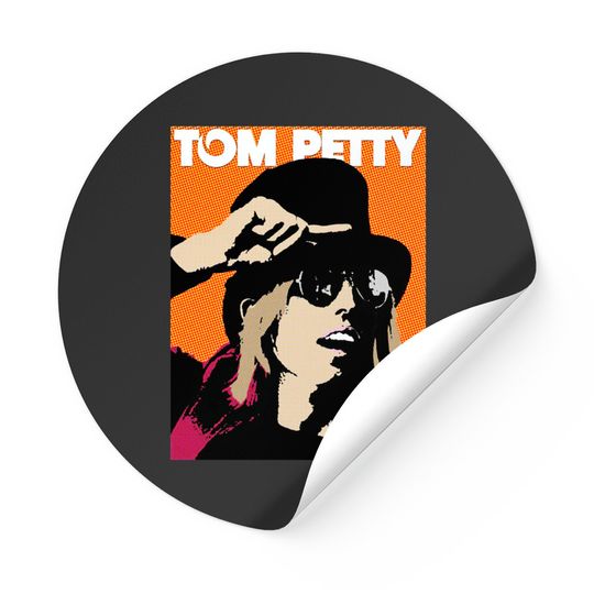 tom petty style pop art - Tom Petty - Stickers