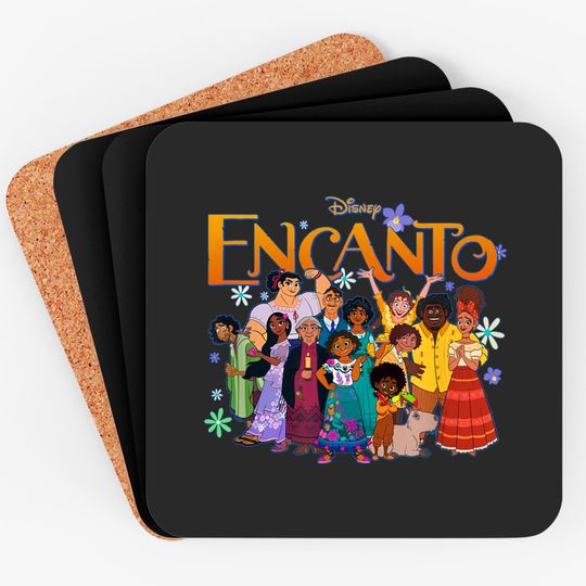 Family Group Portrait Encanto Disney Coasters