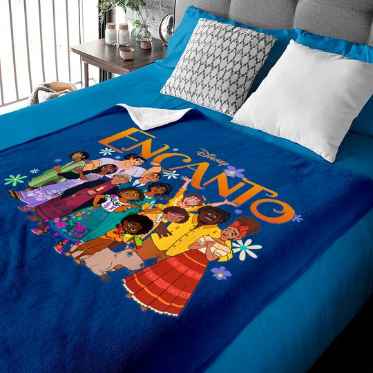 Family Group Portrait Encanto Disney Baby Blankets