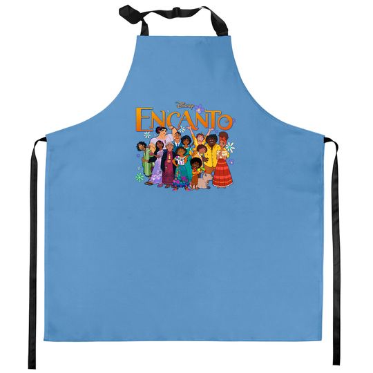 Family Group Portrait Encanto Disney Kitchen Aprons