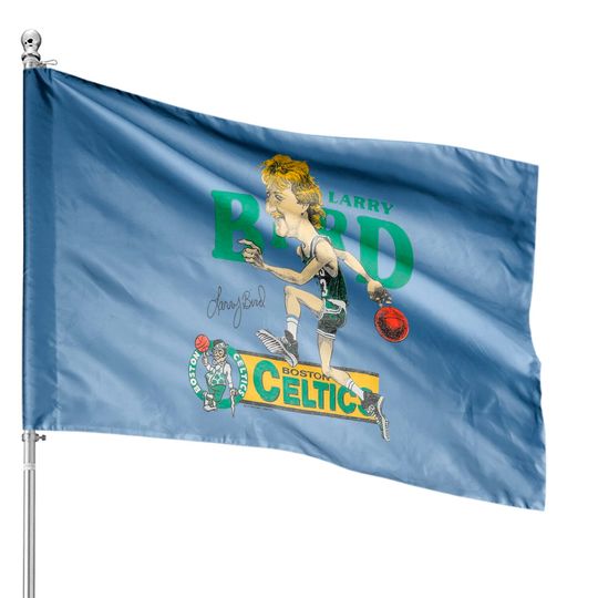 New Larry Bird Vintage 1980s Boston House Flags Size USA