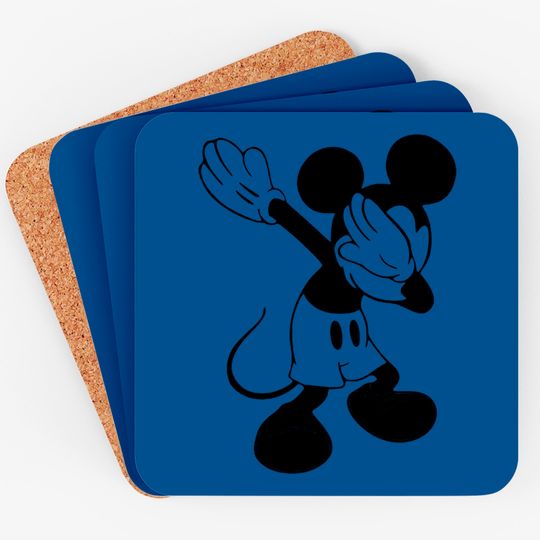 Dabbing Mickey Coasters , Mickey Ears ,Disney Coasters