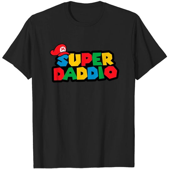 Super Daddio T-Shirt, Super Mario Daddy Shirt, Dad Shirt, Humor Father's Day Gift
