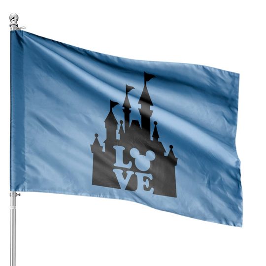 Disney Trip Love House Flags, Mickey Ears