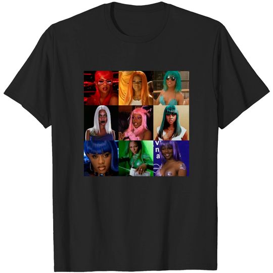 Discover Lil Kim Colors of the Rainbow Short Sleeved T-Shirt