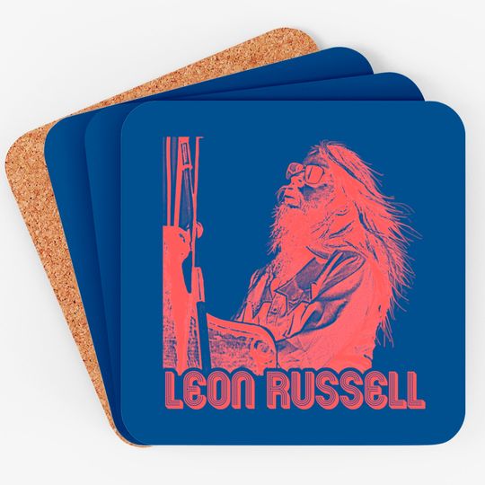 Leon Russell Retro Song For You FanArt Tribute - Leon Russell - Coasters