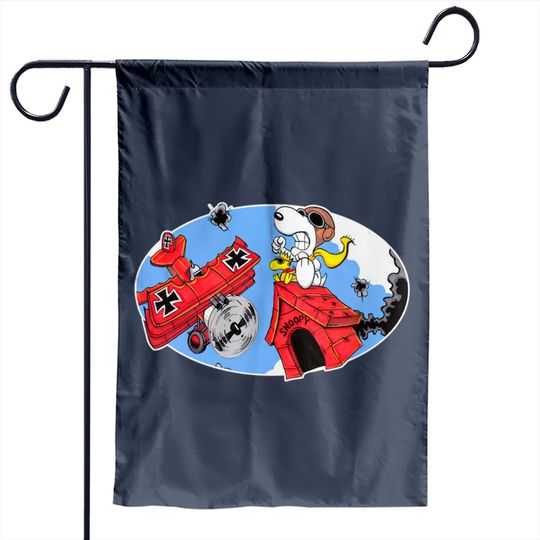 Battling the Red Baron - Cuddleswithcats - Garden Flags