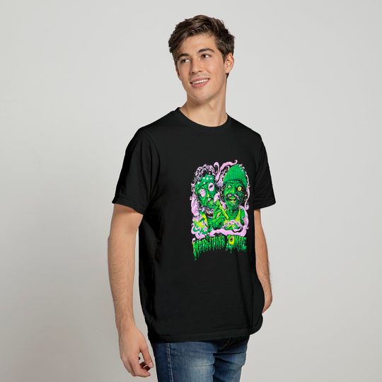 Marijuana Zombie Cheech & Chong Graphic T-shirt